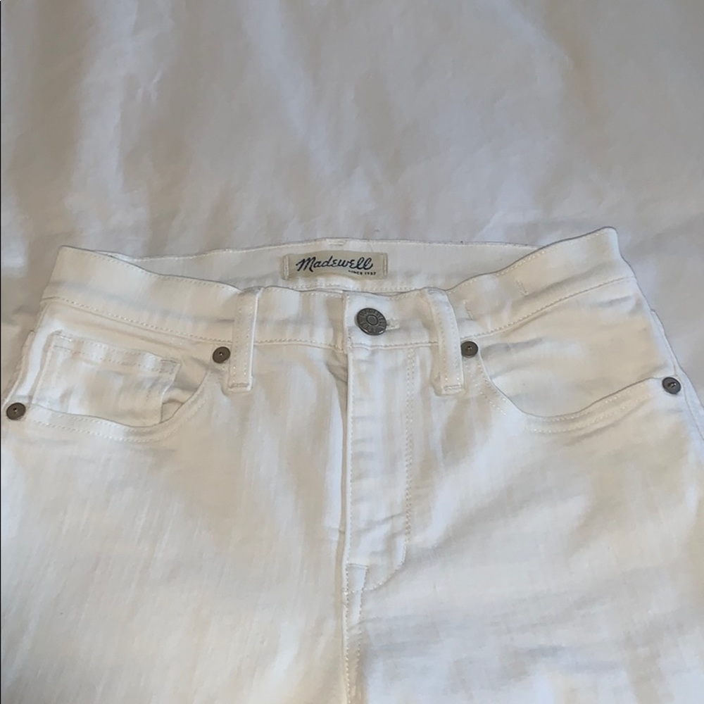 White High Rise Skinny Madewell Jeans